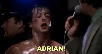 Rocky Balboa calling for Adrian